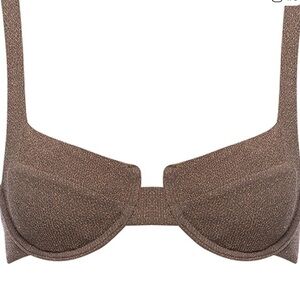 VETCHY Laguna Bikini Top Gold Size Medium (NWT)